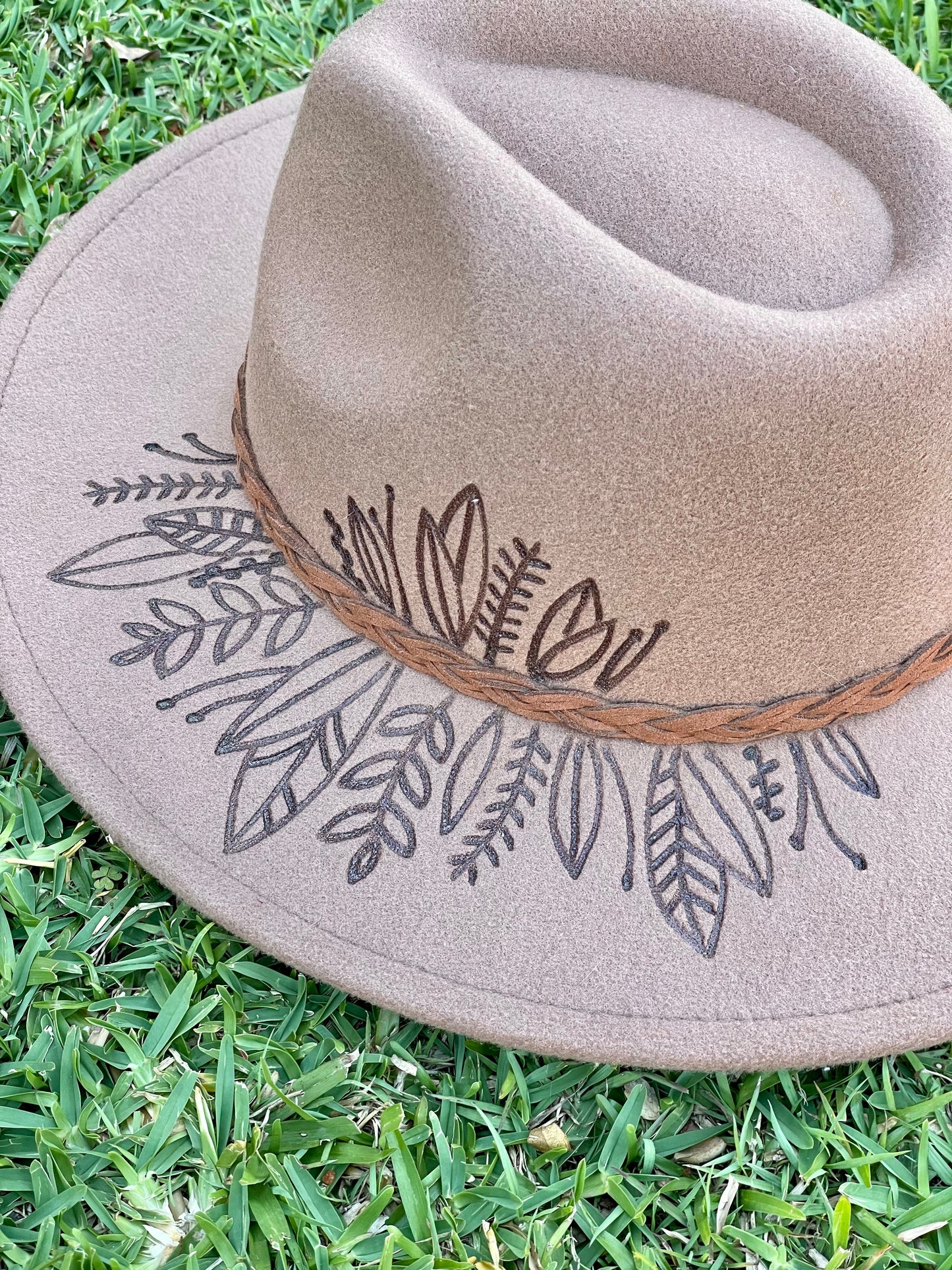 Chocolate Floral Hat