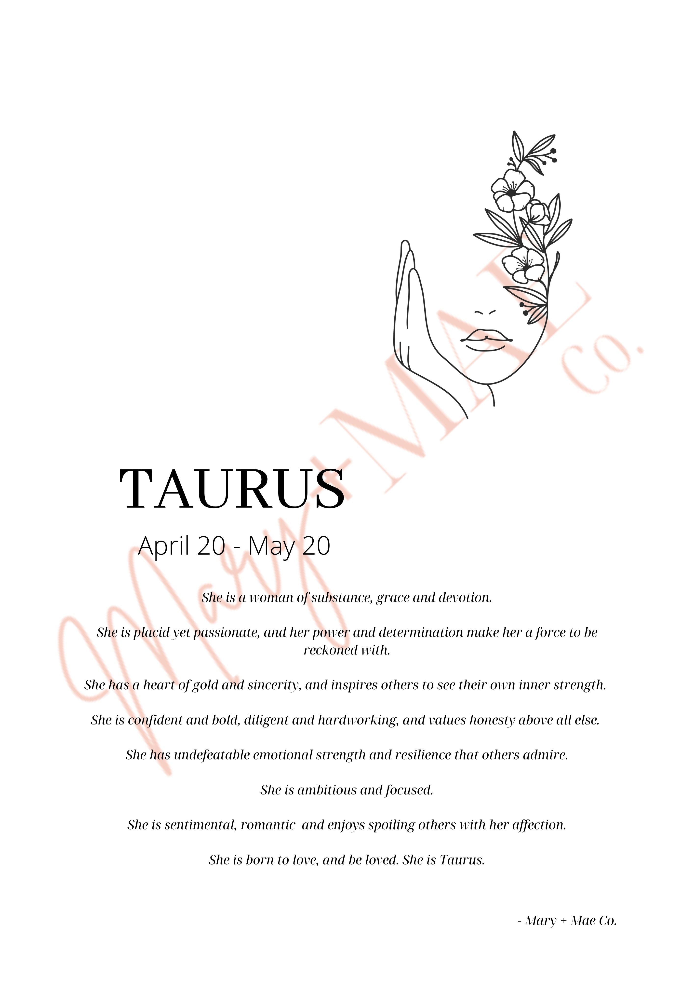 She is Taurus Print