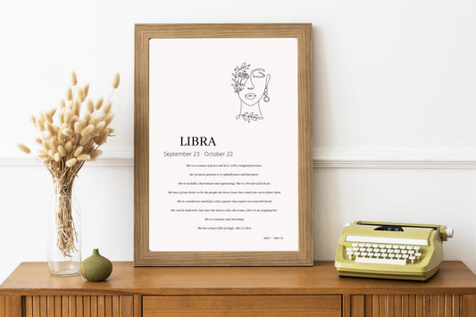 She is Libra Print