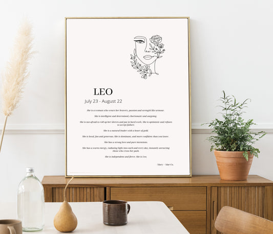 She is Leo Print