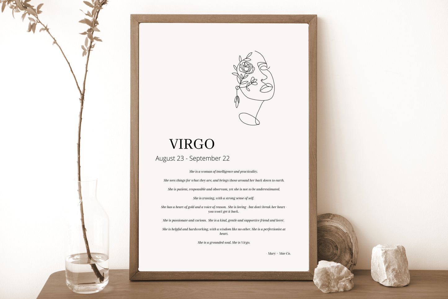 She is Virgo Print